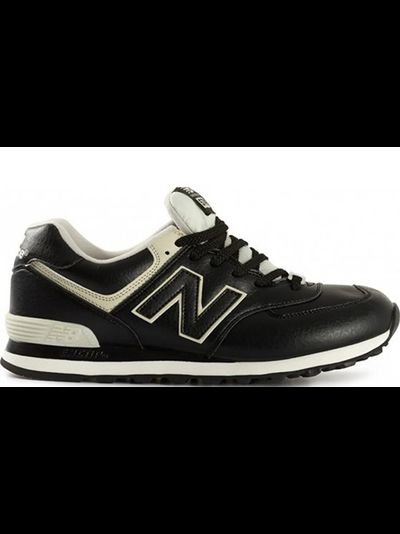 New Balance 574 Black Leather