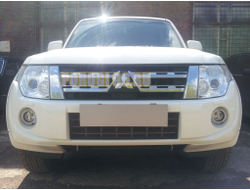 Защита радиатора Mitsubishi Pajero IV 2011-2014 black PREMIUM