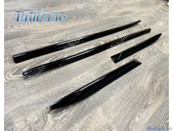 Молдинги Lexus LX 2016+ узкие черные