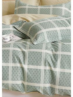 Постельное белье Cleo полутороспальное сатин 150х210х1 160х230х1 70х70х2 15/906-SK