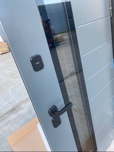 TERMO 5 - 130 мм/ ЭМАЛЬ Ral 7012-"ЭМАЛИТ БЕЛЫЙ. ЧЕТЫРЕХКАМЕРНЫЙ ТОНИРОВАННЫЙ СТЕКЛОПАКЕТ.ПОВЫШЕННАЯ ВЗЛОМОСТОЙКОСТЬ