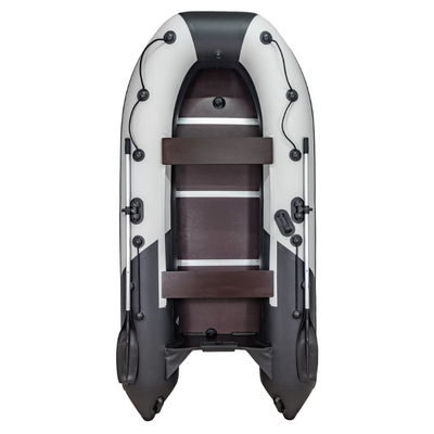 Моторная лодка Ривьера Компакт 2900 СК светло-серый/черный комби