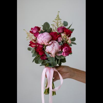 Букет невесты &amp; Бутоньерка № 1301