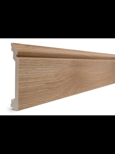 Напольный плинтус Decor-Dizayn 701-90SH, влагостойкий, ударопрочный, 2,4 метра