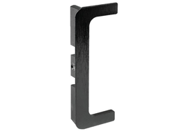 GOLA Заглушка контурная для профиля U для нижней базы, Черный крацованный (brush) (пара)  GA0030.VS000.BKBAN.FX  ARISTO