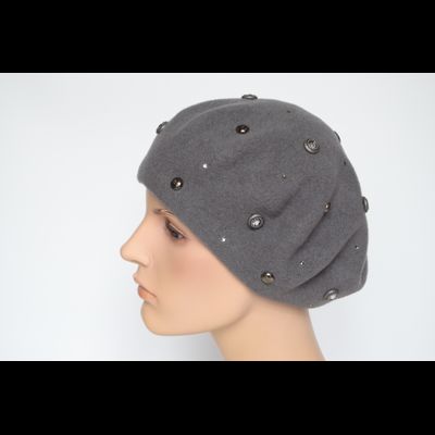 Vizio Италия берет 3633 фетровый серый фото