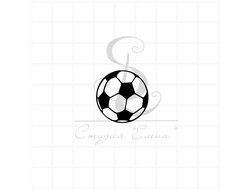 Штамп футбольный мяч