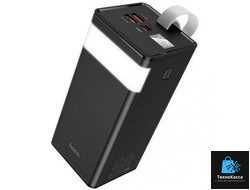 Повербанк УМБ Power Bank HOCO Powermaster J86A 50000mAh с функцией настольной лампы, черное