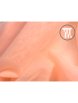 Органза матовая, цв. Персик яркий (Н47)