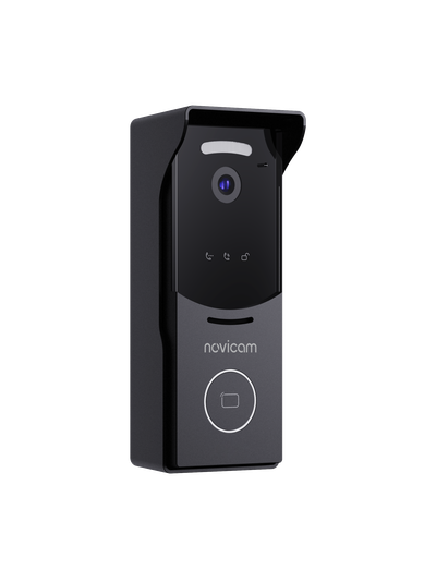 STRICT MR IP WIFI BLACK - IP вызывная панель 2.1 Мп со СКУД и WIFI, встроенный регистратор (фото) встроенный считыватель Mifare (Tuya/Smart Life)