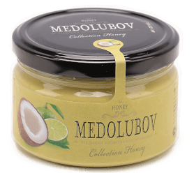 Мёд-суфле Медолюбов лайм с кокосом 250мл