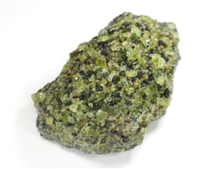 Хризолит (Перидот, Оливин), кристаллы на породе, США (60*42*29 мм, 109 г) №38099