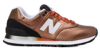 New Balance 574 Бронза кожа женские (36-40) Арт. 219MF-A