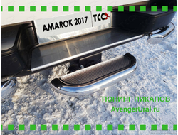 Задняя подножка (нерж. лист) 60,3 мм (под фаркоп)