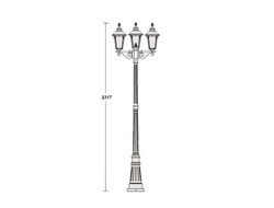 Светильник садово-парковый Munich2 SBl-3