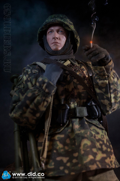 Немецкий солдат - Коллекционная фигурка 1/6 - 3rd SS-Panzer-Division MG34 Gunner Ver. C "Curtis" (D80127) - DID