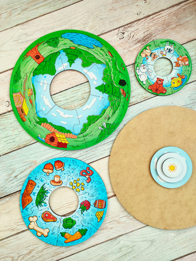 Пазл-пирамида "Животные"