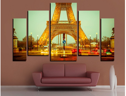 Модульная картина "Однажды в Париже"