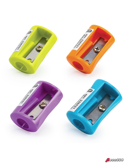 Точилка ПИФАГОР, без контейнера, пластиковая, ассорти. 226531