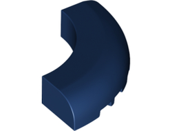Brick, Round Corner 5 x 5 x 1 without Studs, Dark Blue (24599 / 6249289)
