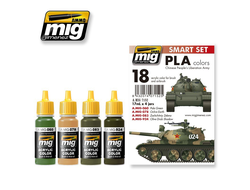 Ammo MIG: Набор акриловых красок: Chinese People's Liberation Army