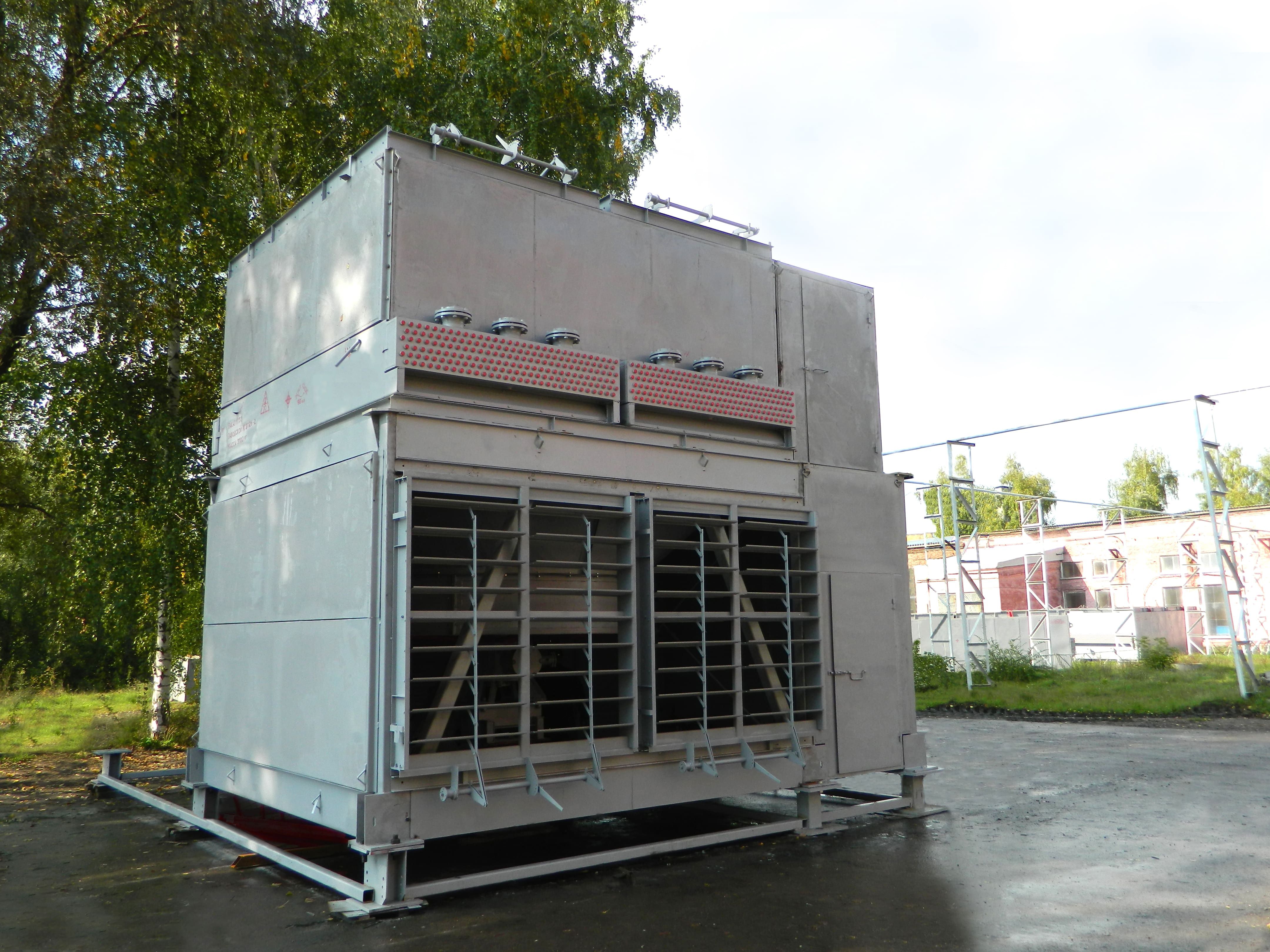 АВО  блочно-модульного типа с системой рециркуляции нагретого воздуха