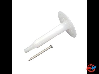 Тарельчатый дюбель с гвоздем для монтажа теплоизоляции GNINR-200-6-IP