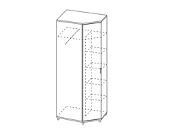 Прихожая ГРЕЙС - ШК-5017 Шкаф для одежды и белья