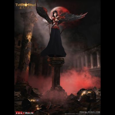 ПРЕДЗАКАЗ - Темная эльфийка-ангел - Коллекционная фигурка 1/6 Twilight Angel (Black) (PL2025-233B) - TBLeague ?ЦЕНА: 25700 РУБ.?