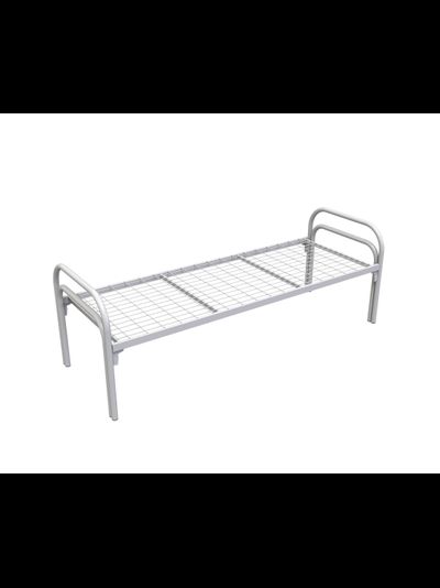 Кровать КМ-1.40 "М", сетка 100х50 мм, порошок, клин, 1976х813х750 мм, 2 усиления