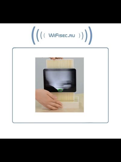 Автономный беспроводной надверный комплект (монитор 7" + панель вызова) с шлюзом LAN с DVR + модуль управления электронным замком, HD (Acebell)