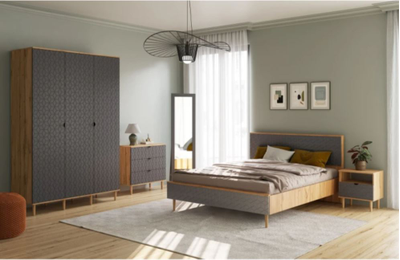 Спальня Денвер дуб вотан/графит
