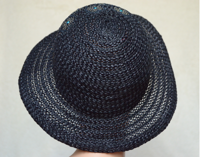 Итальянская шляпа Vizio летняя с украшениями камнями