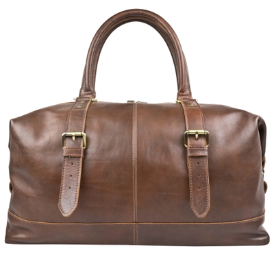 Кожаная дорожная сумка Campora Premium brown (арт. 
4019-53)