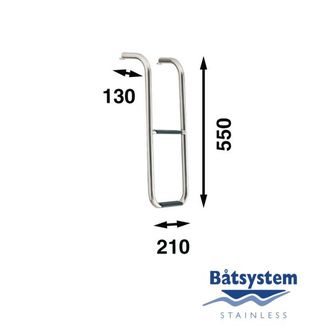 Трап для бушприт-площадок Batsystem BU55P 550 x 210 мм 2 ступеньки, 9519037476