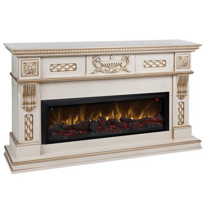 Линейный электрокамин Corsica WT с очагом Beverly 1000