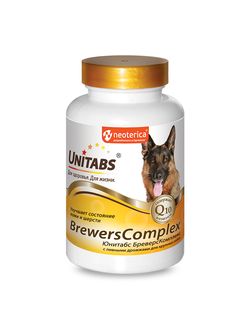 BREWERSCOMPLEX  с пивными дрожжами для крупных собак, 100 таб.