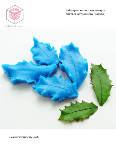 Набор вайнеров и каттеров "Лист остролиста (падуба)"