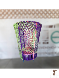 Шезлонг из искусственного ротанга