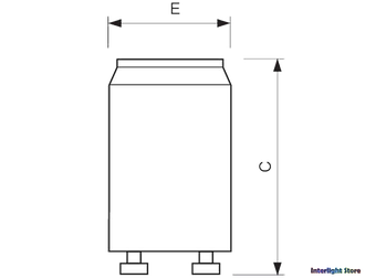 Стартер Philips S2 4-22w 220-240v 110-130v 4/6/8/18w