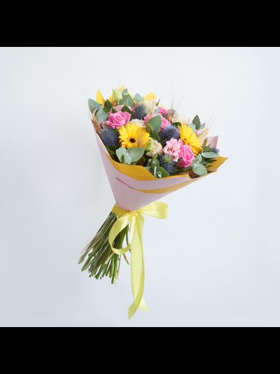 Стильный букет с герберой