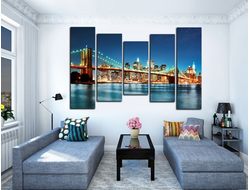 Модульная картина "Бруклинский мост"