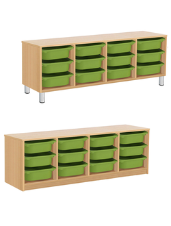 СТЕЛЛАЖНАЯ ВЫДВИЖНАЯ СИСТЕМА ХРАНЕНИЯ 4/88 ПВХ