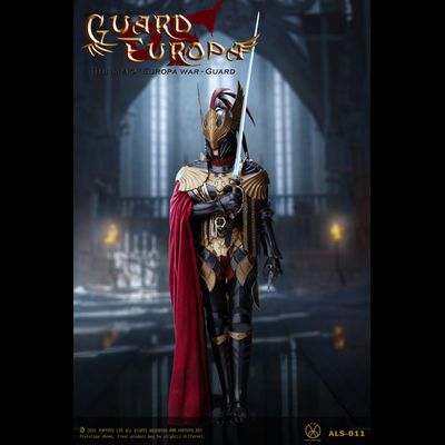 Рыцарь-стражница в черной броне  - Коллекционная ФИГУРКА 1/6 Eagle Knight Guard Black armor Version (ALS011) - POPTOYS