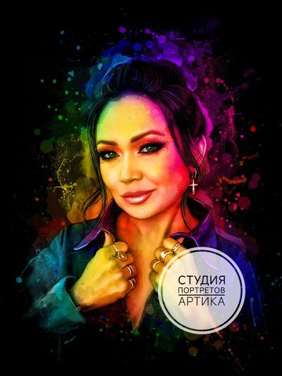 Портрет в Стиле Мурчиано 1 человек