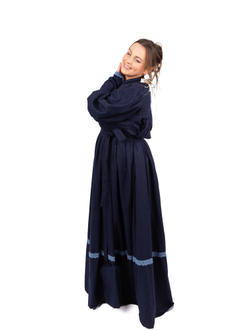 Платье в русском стиле "Поморское" шерстяное