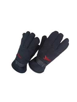 Перчатки черные флисовые  "Спорт"