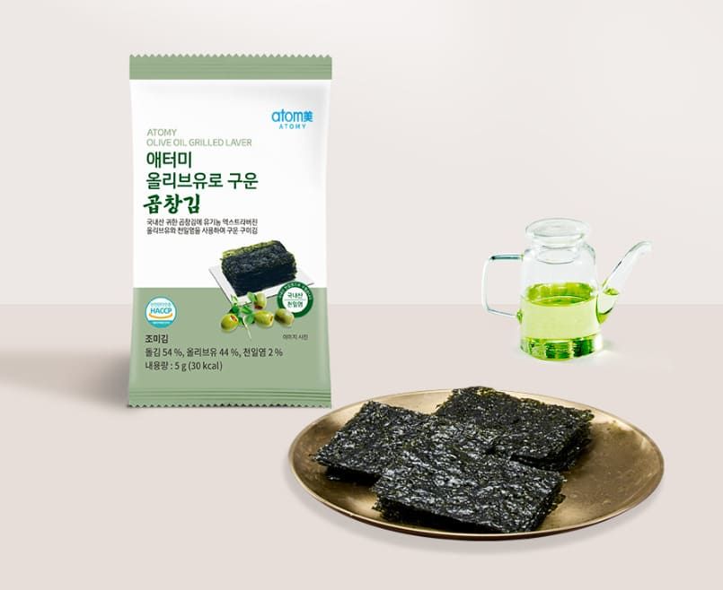 Полезный перекус морская капуста Атоми.