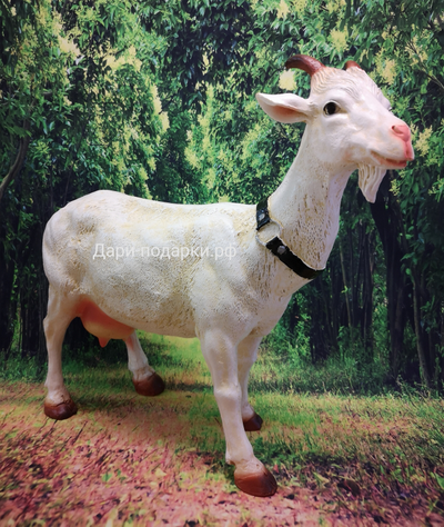 КОЗОЧКА садовая фигура 42*46см  1,7кг  полистоун - не боится влаги и перепадов температур  Россия 2348/012697