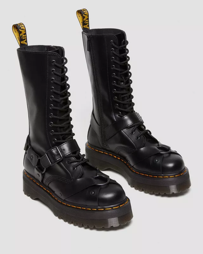 Dr Martens 1914 1914 Harness Leather Tall Lace Up Platform